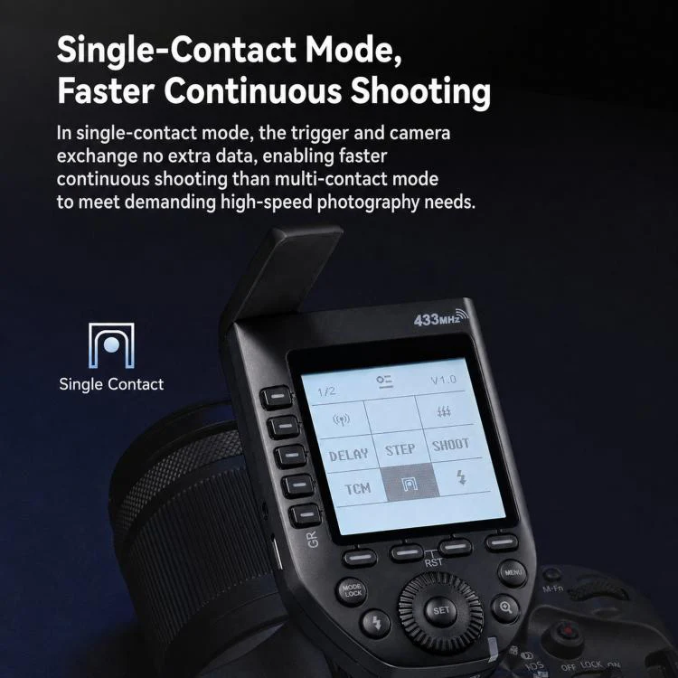 Godox FT433 C For Canon Version 2-Piece Set High-Speed Trigger System DSLR Hot Shoe Flash Transmitter+Receiver - Image 4