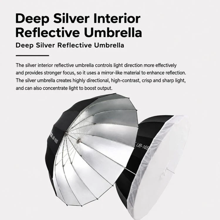 Godox Photography Studio Reflector Diffuser UB-85D Softbox Umbrella with Reflector - Image 10