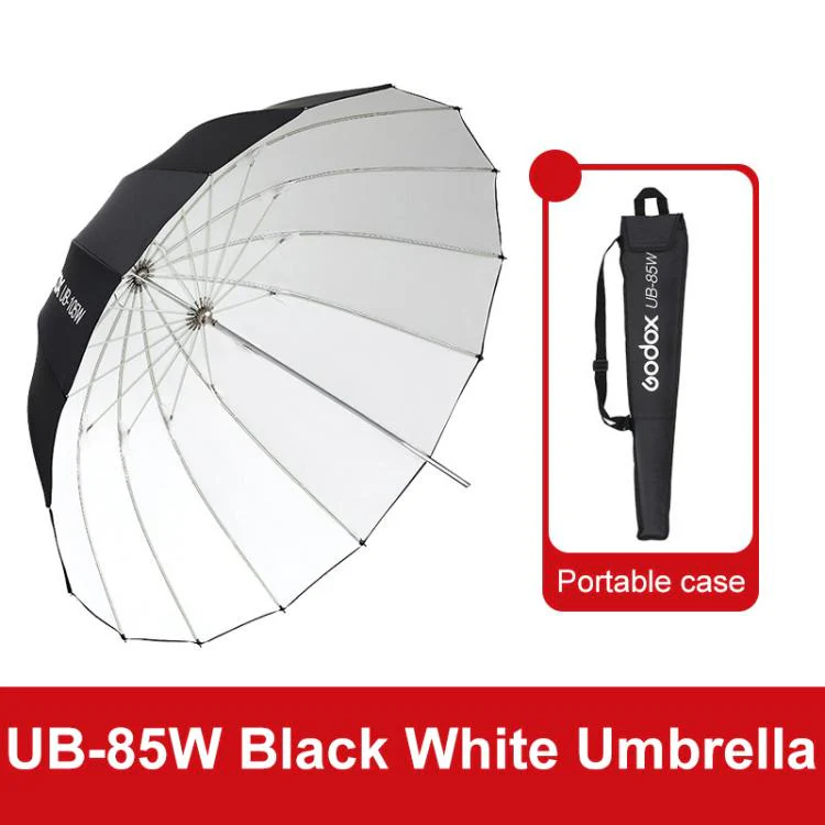 Godox Photography Studio Reflector Diffuser UB-85W Black White Umbrella
