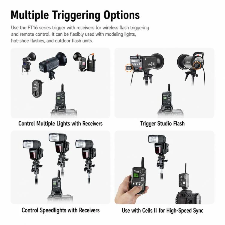 Godox Transmitter Studio Light Camera Flash Trigger - Image 6