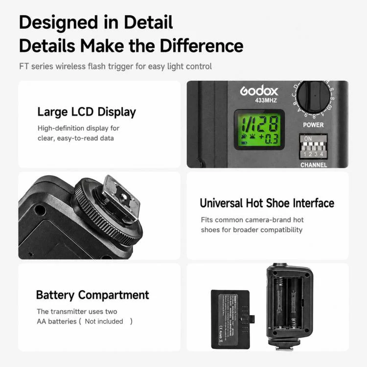 Godox Transmitter Studio Light Camera Flash Trigger - Image 9