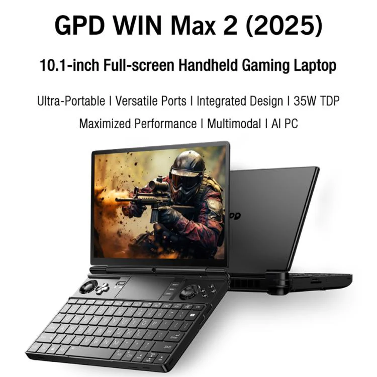 GPD WIN Max 2 2025 Handheld Gaming PC, 32GB+1TB, 10.1 inch Windows 11 Home AMD Ryzen 7 8840U, EU Plug - Image 5