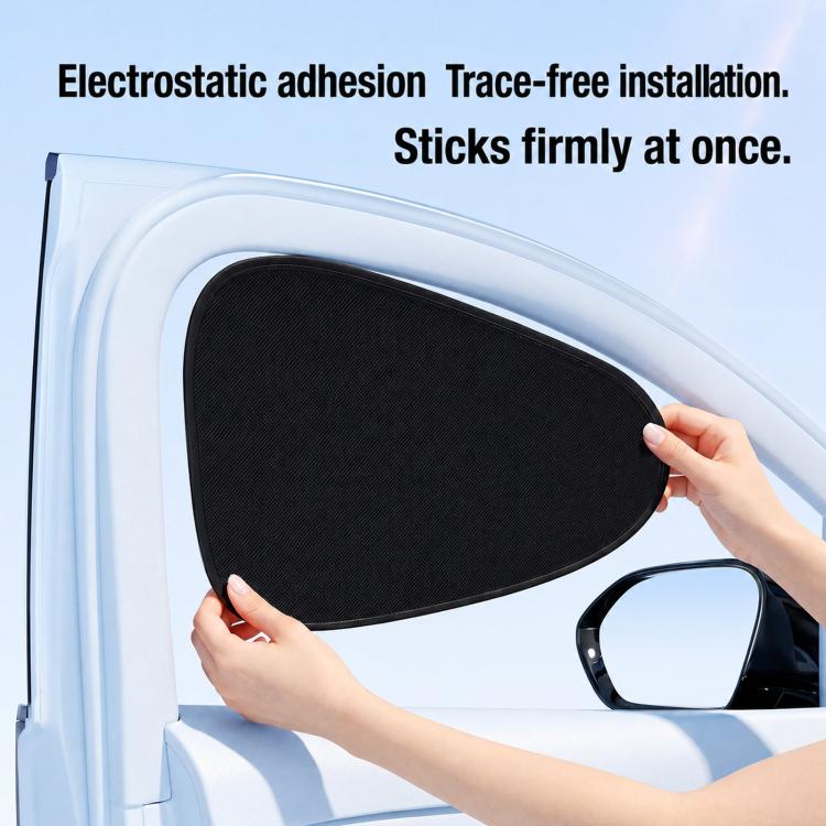 Graphene Car Window Sunshades Electrostatic Adsorption Heat Insulation Car Curtains For UV Protection, Spec: 1 Pair Front Window - Image 3
