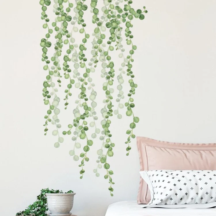 Green Leaf Self-adhesive Removable Wall Stickers - Image 4