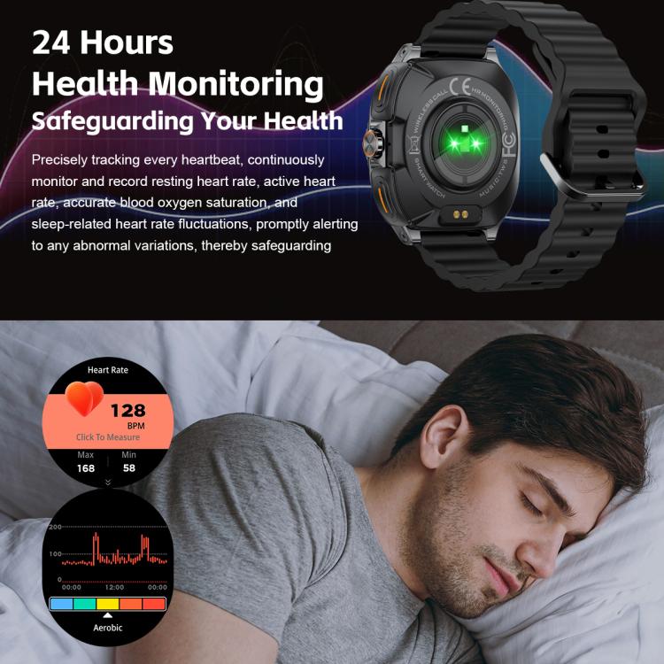 GT99 1.53-inch Display 2-in-1 Smart Sports Watch TWS Bluetooth Earphones(Silver Orange) - Image 11