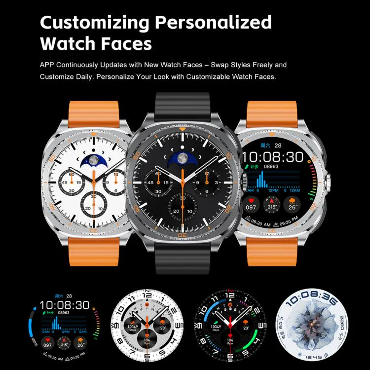GT99 1.53-inch Display 2-in-1 Smart Sports Watch TWS Bluetooth Earphones(Silver Orange) - Image 16