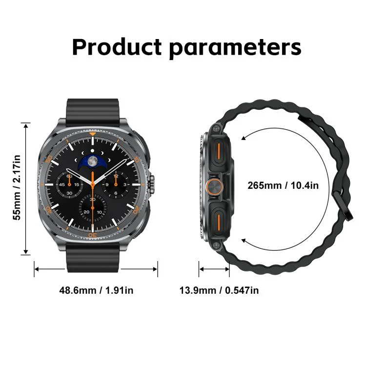 GT99 1.53-inch Display 2-in-1 Smart Sports Watch TWS Bluetooth Earphones(Silver Orange) - Image 22