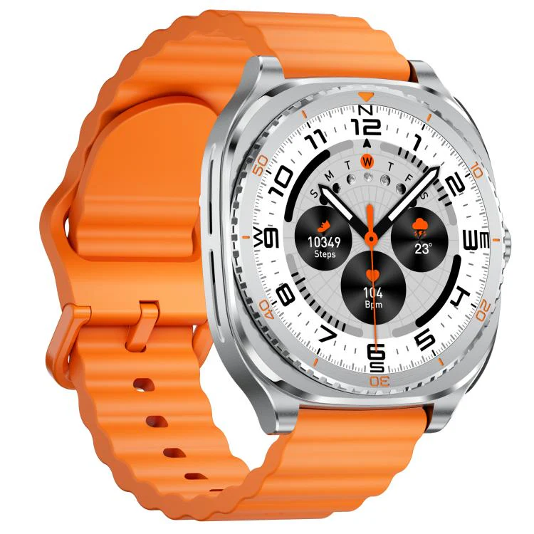 GT99 1.53-inch Display 2-in-1 Smart Sports Watch TWS Bluetooth Earphones(Silver Orange) - Image 3