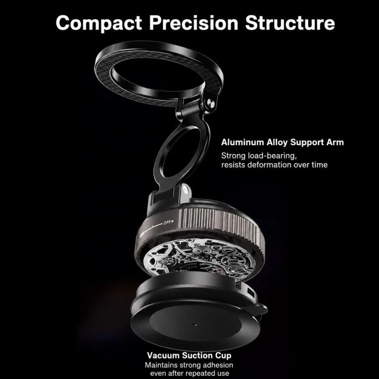 H28 360-Degree Rotating Foldable Car Phone Holder(Red) - Image 7