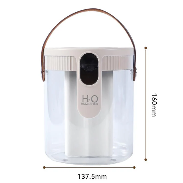 H40 3 Nozzles Household 1.5L Large Capacity Humidifier Quiet Humidifier With Ambient Light(Beige) - Image 9