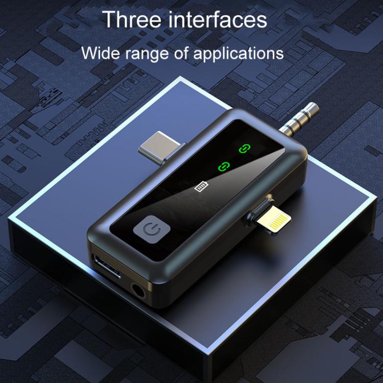 H65 3 In 1 Lavalier Wireless Microphone Outdoor Broadcast Noise Canceling Sports Camera Microphone, Style: Dual Mic - Image 5