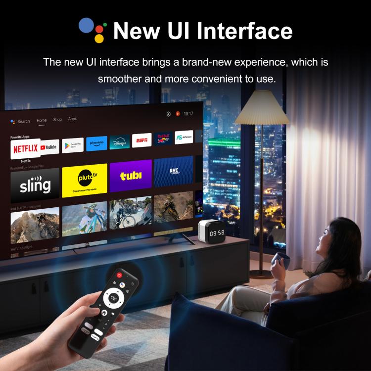 H96Max 8K UHD Android 14 Smart TV Box with Remote Control, 4GB+128GB, Allwinner H728 Octa-Core(UK Plug) - Image 3