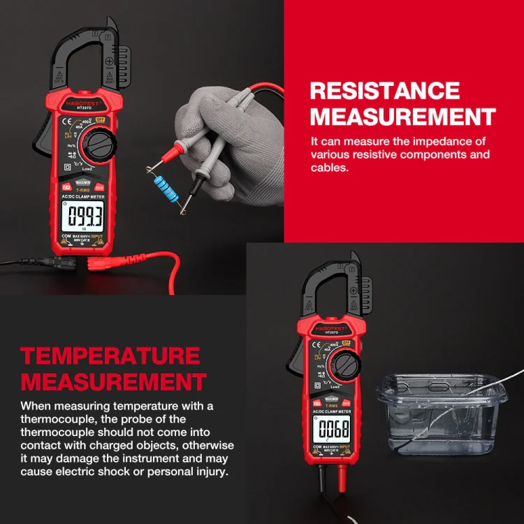 HABOTEST HT207B Multifunctional Digital Clamp Multimeter - Image 17