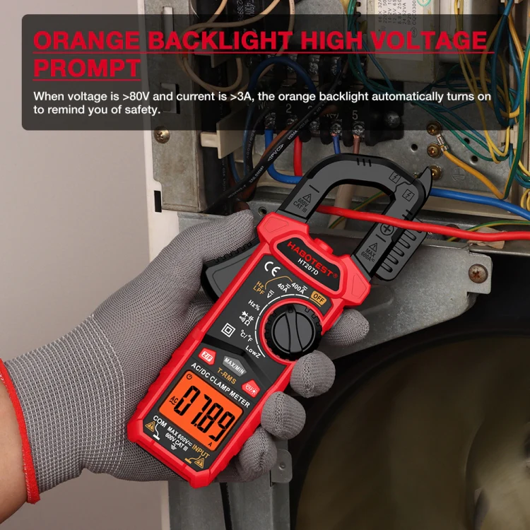 HABOTEST HT207D Multifunctional Digital Clamp Multimeter - Image 8