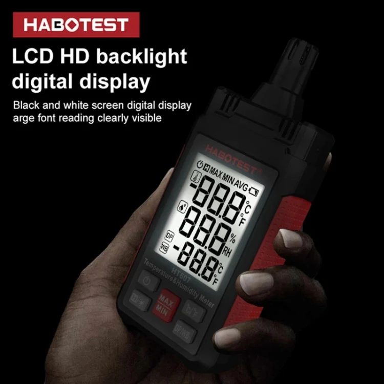 HABOTEST HT607 Portable Handheld Temperature Humidity Tester - Image 10