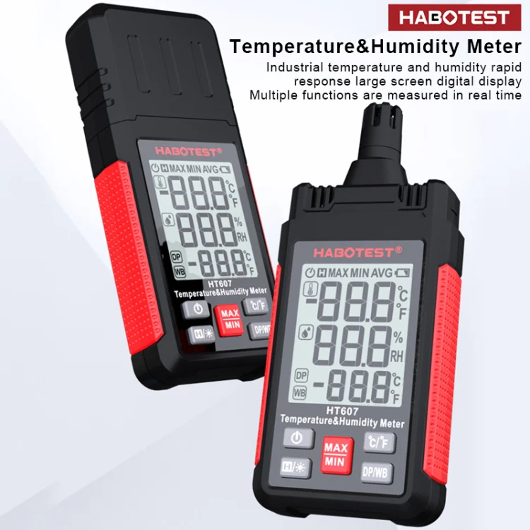 HABOTEST HT607 Portable Handheld Temperature Humidity Tester - Image 4