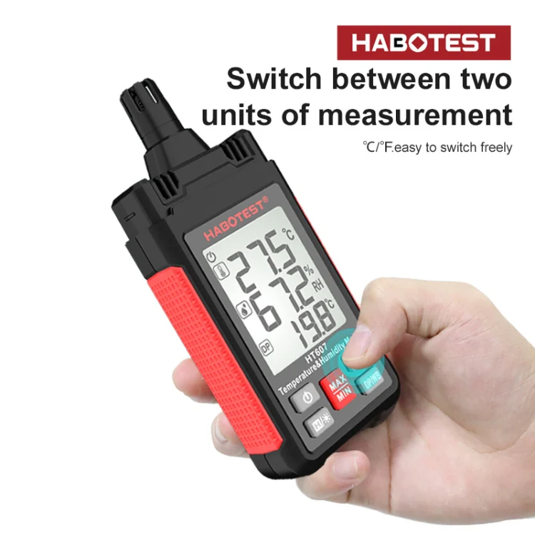 HABOTEST HT607 Portable Handheld Temperature Humidity Tester - Image 5