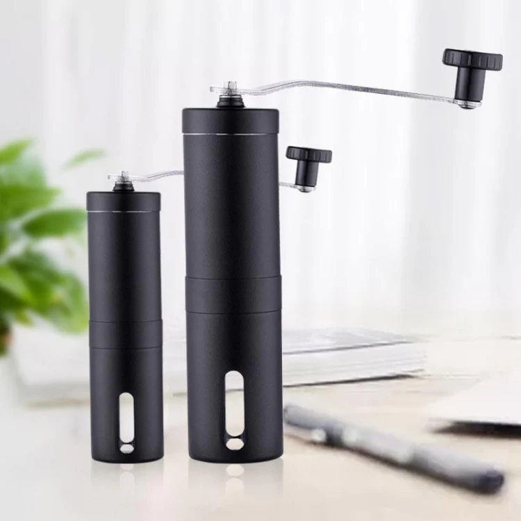Hand Crank Coffee Machine Manual Pepper Mill Grinder(Large Black) - Image 2