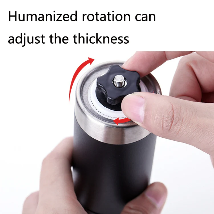 Hand Crank Coffee Machine Manual Pepper Mill Grinder(Large Black) - Image 4