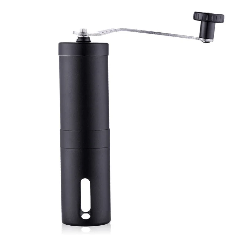 Hand Crank Coffee Machine Manual Pepper Mill Grinder(Mid Black)