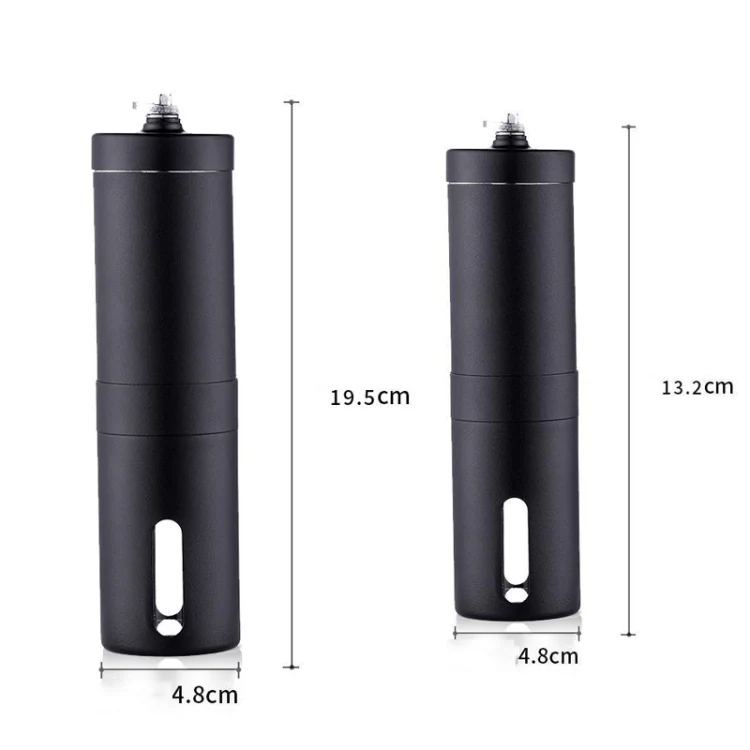 Hand Crank Coffee Machine Manual Pepper Mill Grinder(Mid Black) - Image 3
