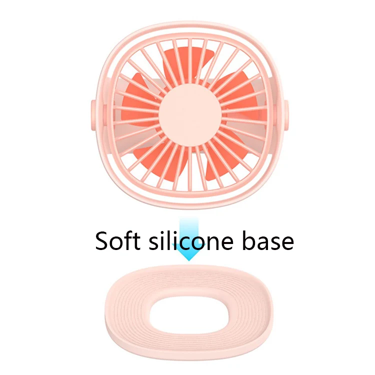 Handheld Desktop Outdoor Student Mute USB Mini Fan(Pink) - Image 3