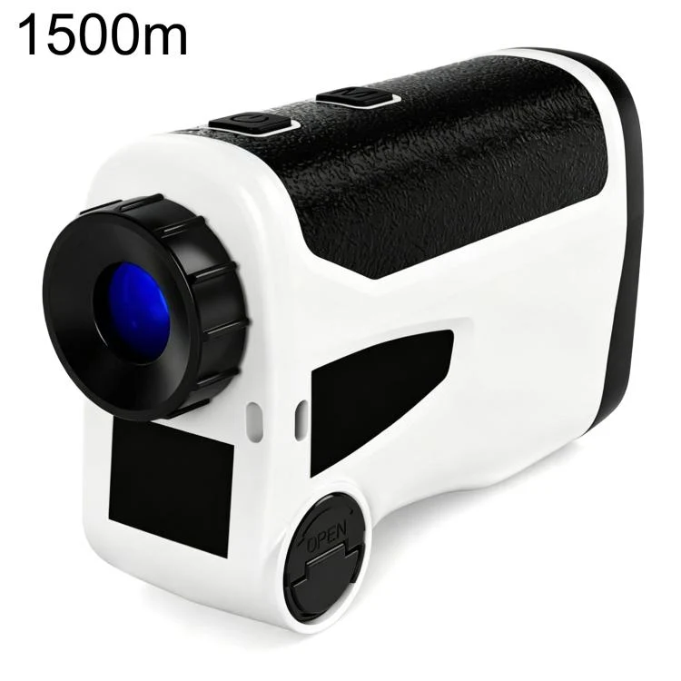 Handheld HD Laser Speedometer Rangefinder Distance Meter, Measuring Distance:1500m(White)