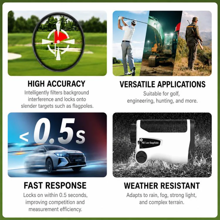 Handheld HD Laser Speedometer Rangefinder Distance Meter, Measuring Distance:1500m(White) - Image 12