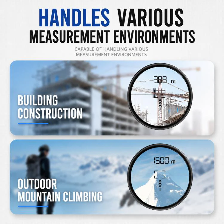Handheld HD Laser Speedometer Rangefinder Distance Meter, Measuring Distance:600m(White) - Image 5