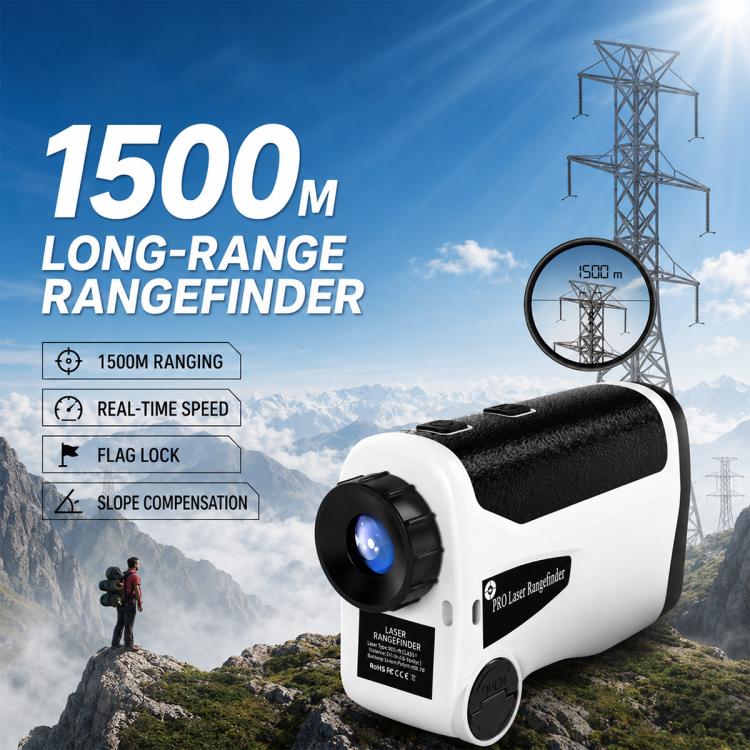 Handheld HD Laser Speedometer Rangefinder Distance Meter, Measuring Distance:800m(White) - Image 3
