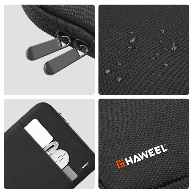 HAWEEL 11 inch Sleeve Case Zipper Briefcase Carrying Bag For Macbook, Samsung, Lenovo, Sony, DELL Alienware, CHUWI, ASUS, HP, 11 inch and Below Laptops / Tablets(Black) - Image 4