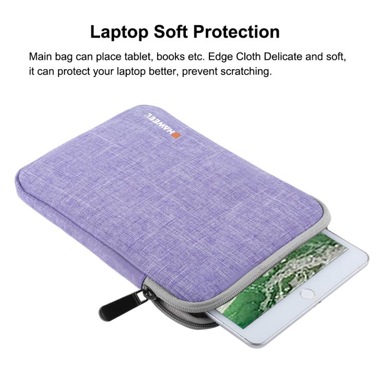 HAWEEL 9.7 inch Sleeve Case Zipper Briefcase Carrying Bag, For iPad 9.7 inch / iPad Pro 9.7 inch, Galaxy, Lenovo, Sony, Xiaomi, Huawei 9.7 inch Tablets(Purple) - Image 6