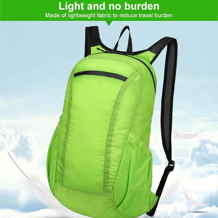HAWEEL Portable Foldable Waterproof Backpack Folding Bag (Green) - Image 7