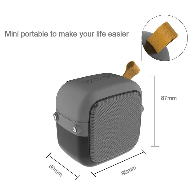 HB-200 Bluetooth 4.2 Portable Mini Wireless Bluetooth Speaker (Red) - Image 2