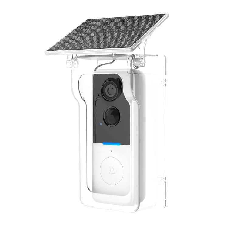 HC-002 Outdoor Solar Panel Charging Rain Cover Suitable For 013D Video Doorbell(Transparent) - Image 2