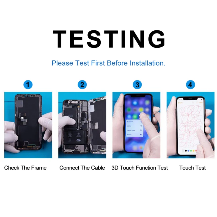 HD Incell LCD Screen for iPhone X(Black) - Image 9