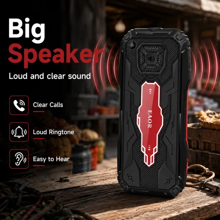 HE248 Rugged Style Phone, 2.4 inch, 3D Keys Network: 2G, Dual SIM, BT, Torch, Russian Keyboard, Plug:EU Plug(Black) - Image 14