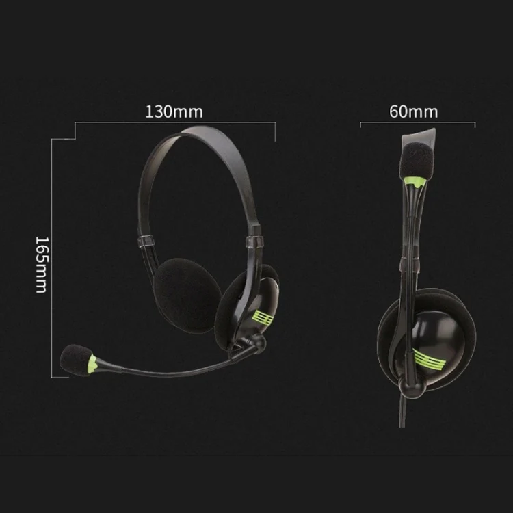 Head-Mounted Wired Headset With Microphone, Style: GAE-440 B - Image 3