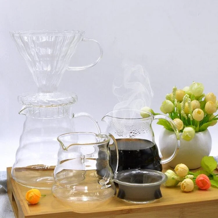 Heat-resistant Hand-made Coffee Glass Pot Cloud Coffee Sharing Pot, Specification:450ml Glass Pot - Image 8