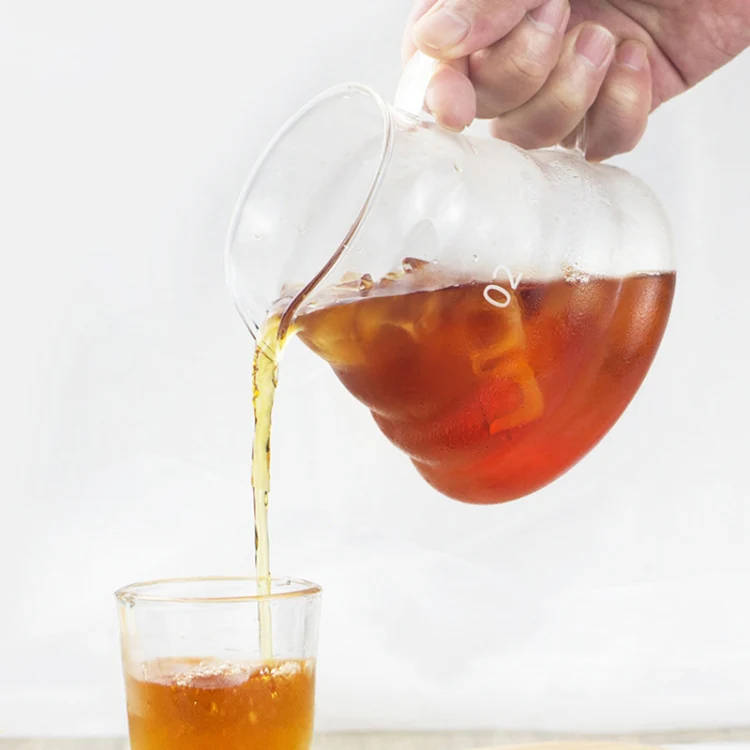 Heat-resistant Hand-made Coffee Glass Pot Cloud Coffee Sharing Pot, Specification:600ml Glass Pot - Image 5