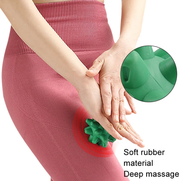 Hedgehog Massage Ball Plantar Relaxation Roller Ball TRP Yoga Fitness Handheld Fascia Ball(Green) - Image 7
