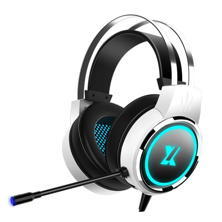 Heir Audio Head-Mounted Gaming Wired Headset With Microphone, Colour: X8 Double Hole Upgrade (Stars White) - Image 2
