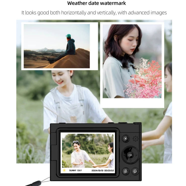 High-Definition CCD Digital Camera 64 Million WiFi Card Camera, Color: Black + Fill Light - Image 13
