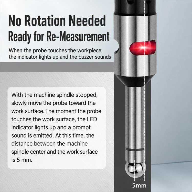 High Precision Photoelectric Edge Finder Non-magnetic Centering Rod - Image 4