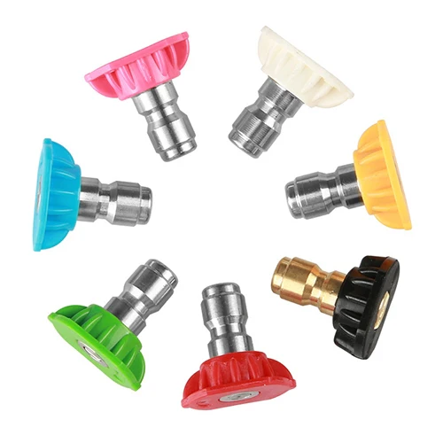 High Pressure Car Wash Gun Jet Nozzle Washer Accessories, Nozzle Angle: 0 Degree Big Hole, Pink - Image 4