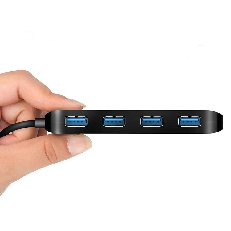 High Speed 4 x USB 3.0 to USB-C / Type-C HUB with Switch (Black) - Image 2