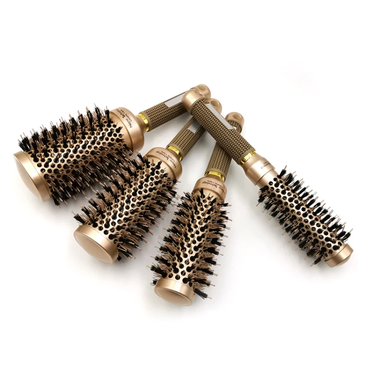 High Temperature Resistant Ceramic Bristles Roller Comb Nylon Needle Cylinder Curling Comb, Colour: 53 - Image 6