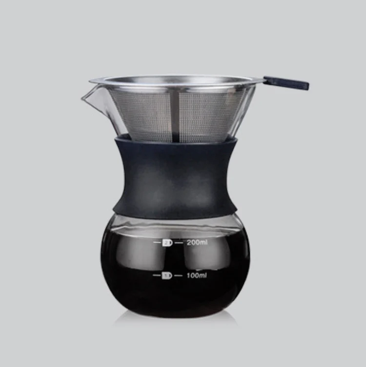 High Temperature Resistant Coffee Maker, Capacity:200ml, Style:With Strainer - Image 2