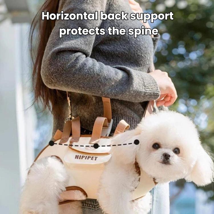 Hipipet Portable Crossbody & Handheld Pet Shoulder Bag, Multifunctional Outdoor Carrier For Cats & Dogs, Size: M(Black) - Image 7