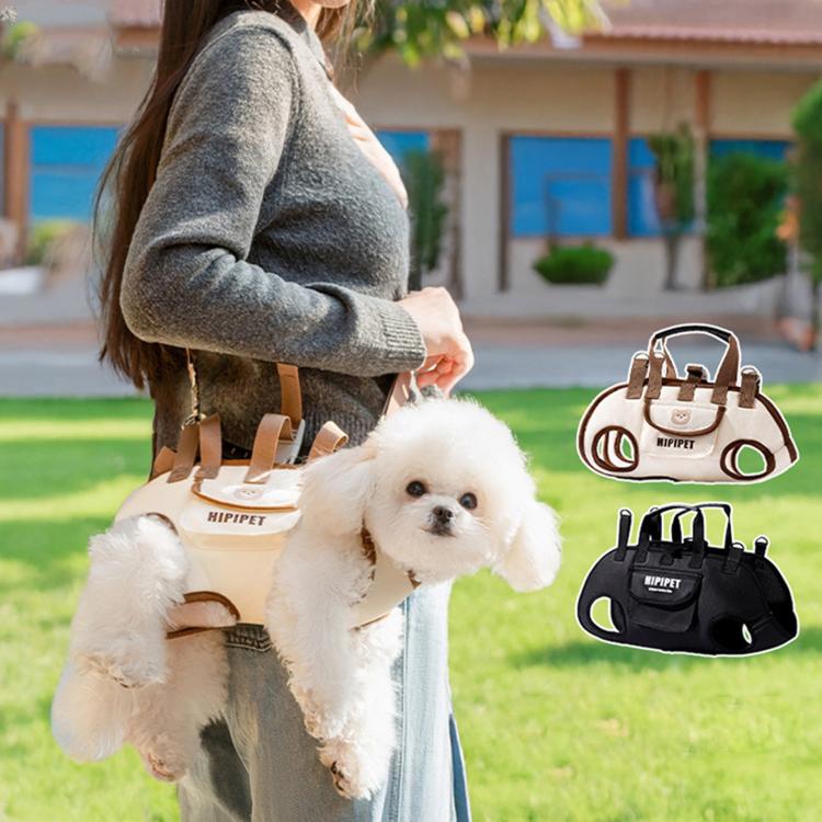 Hipipet Portable Crossbody & Handheld Pet Shoulder Bag, Multifunctional Outdoor Carrier For Cats & Dogs, Size: M(Brown) - Image 2